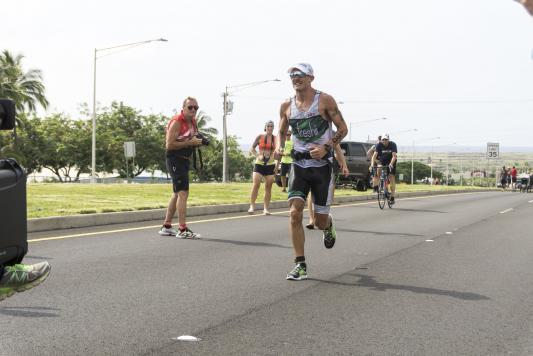  Ironman Hawaii 2017 Sanders kurz vor dem Ziel